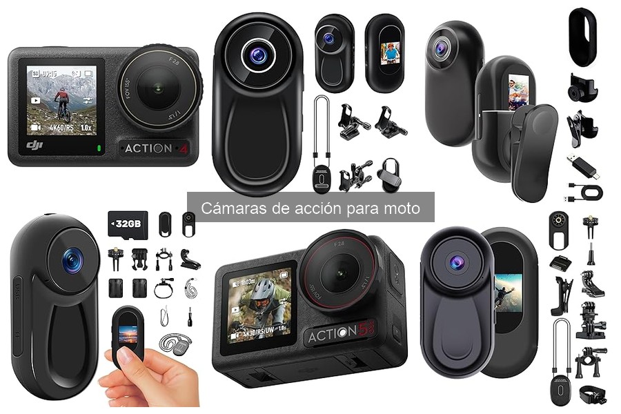 Tipos de cámaras de acción para moto: comparación y características