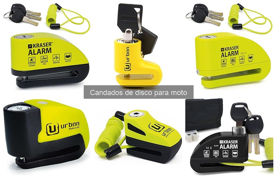 Tipos de candados de disco para moto y sus características