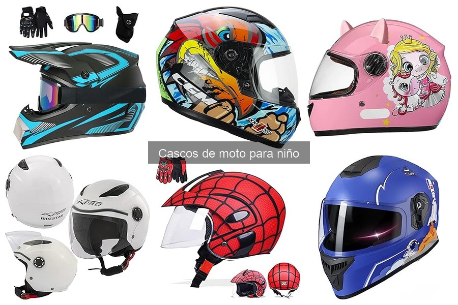 Tipos de cascos de moto para niño: guía de opciones seguras