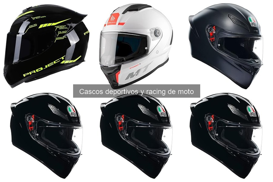 Tipos de cascos deportivos para moto: guía completa