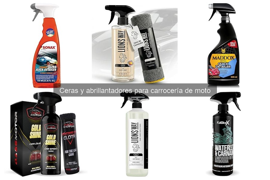 Tipos de ceras y abrillantadores para carrocería de moto