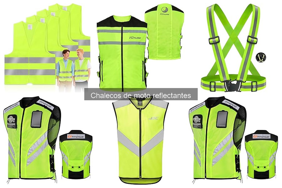 Tipos de chalecos de moto reflectantes para motoristas