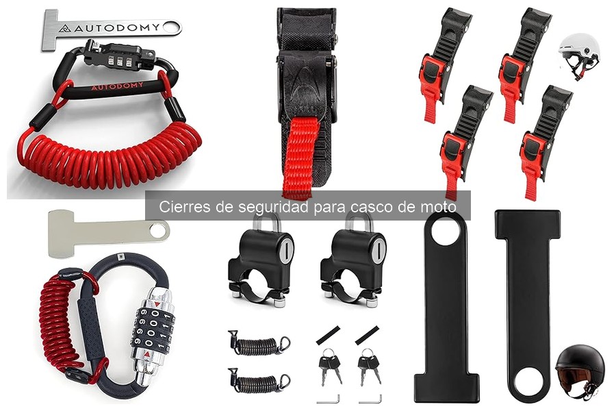 Tipos de cierres de seguridad para casco de moto