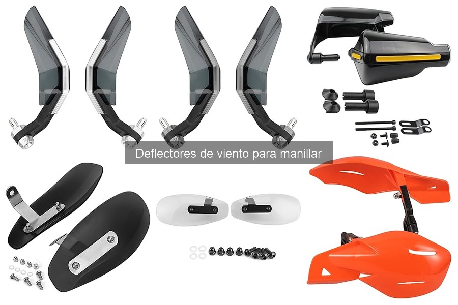 Tipos de deflectores de viento para manillar de moto
