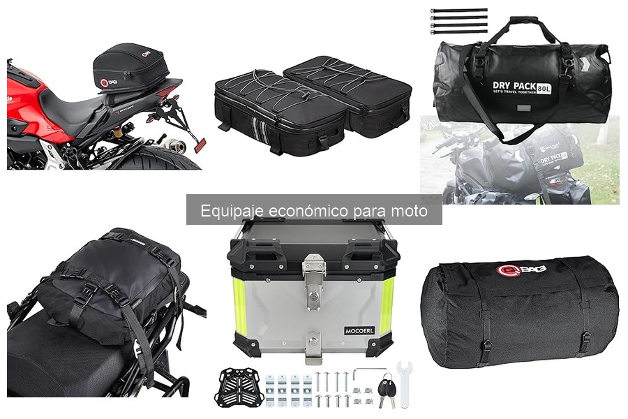 Tipos de equipaje económico para moto: maletas, alforjas y más