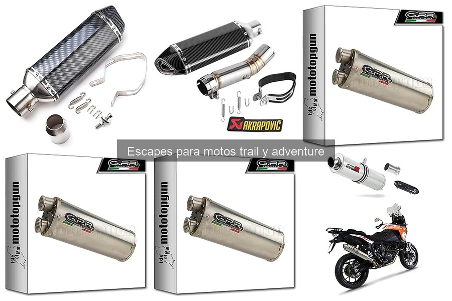 Tipos de escapes para motos trail y adventure: Guía completa
