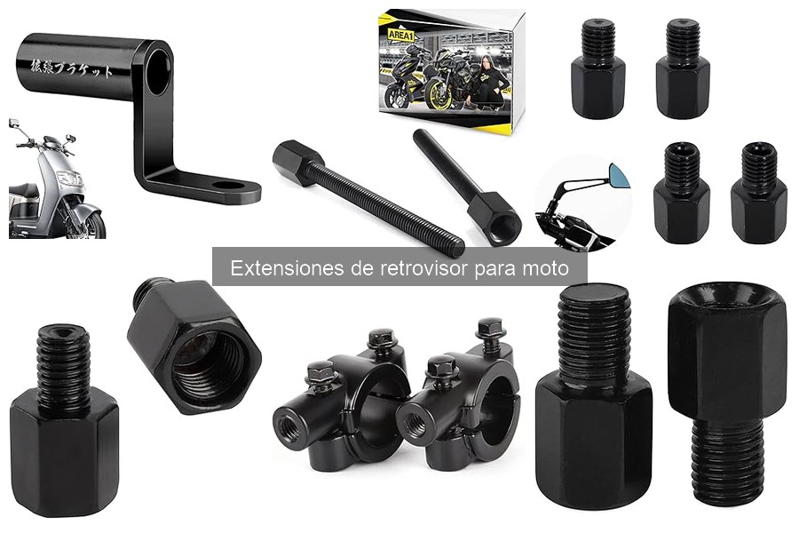 Tipos de extensiones de retrovisor para moto: Guía completa