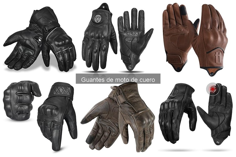 Tipos de guantes de moto de cuero: guía completa