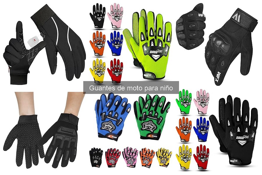 Tipos de guantes de moto para niños: verano, invierno y más