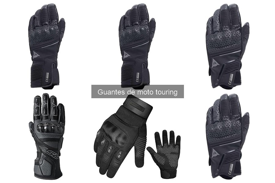 Tipos de guantes de moto touring: materiales y usos