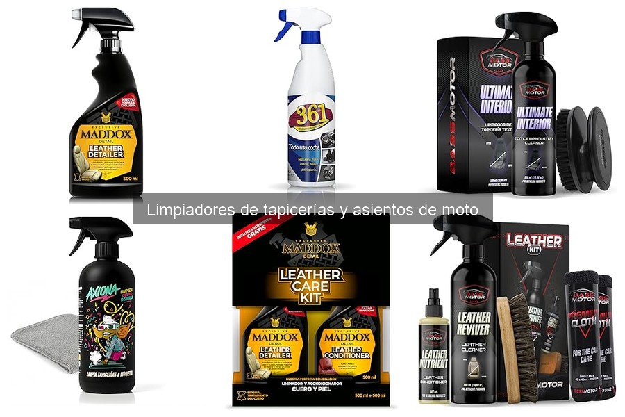 Tipos de limpiadores de tapicerías para motos: Guía completa