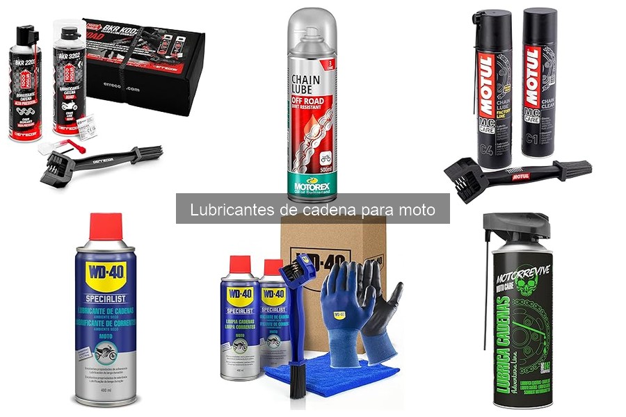 Tipos de lubricantes de cadena para moto: guía completa