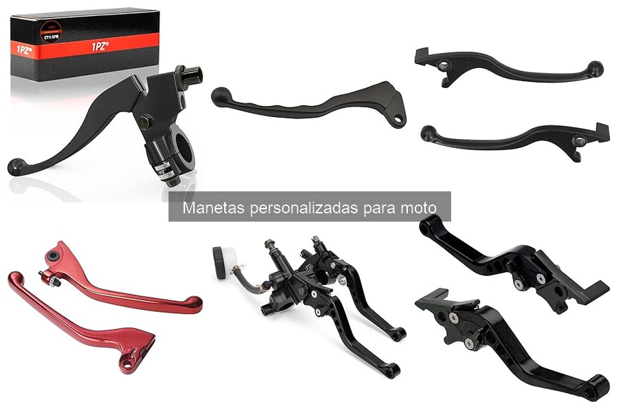 Tipos de manetas personalizadas para moto: estilos y materiales