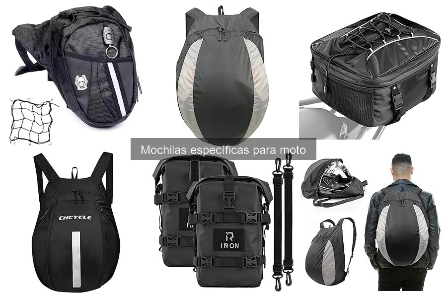 Tipos de mochilas específicas para moto: opciones y características