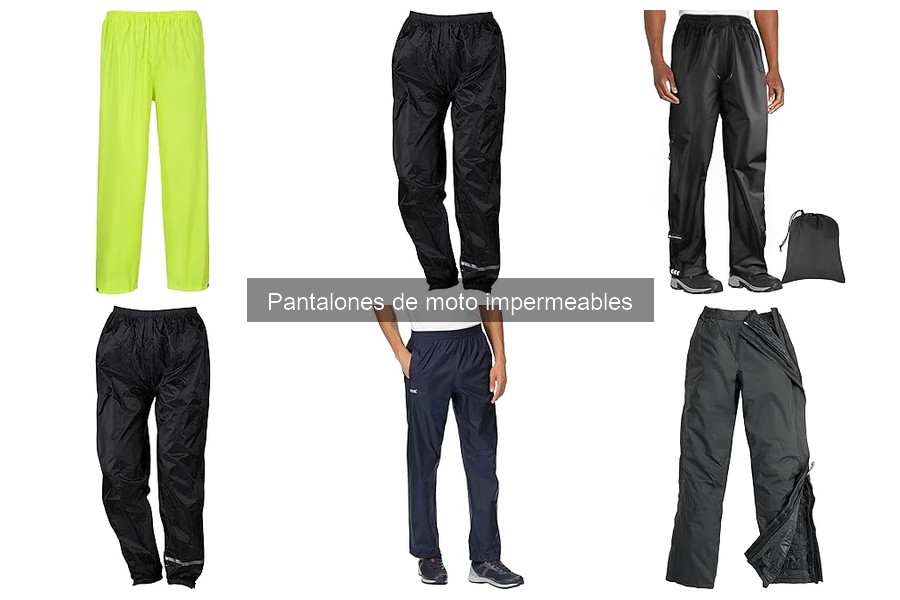 Tipos de pantalones de moto impermeables para cada clima
