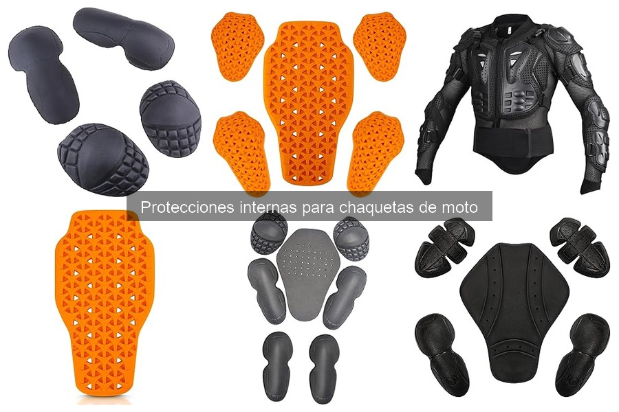 Tipos de protecciones internas para chaquetas de moto