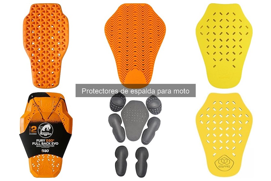 Tipos de protectores de espalda para moto: opciones y materiales