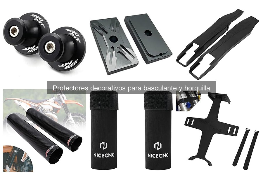 Tipos de protectores decorativos para basculante y horquilla