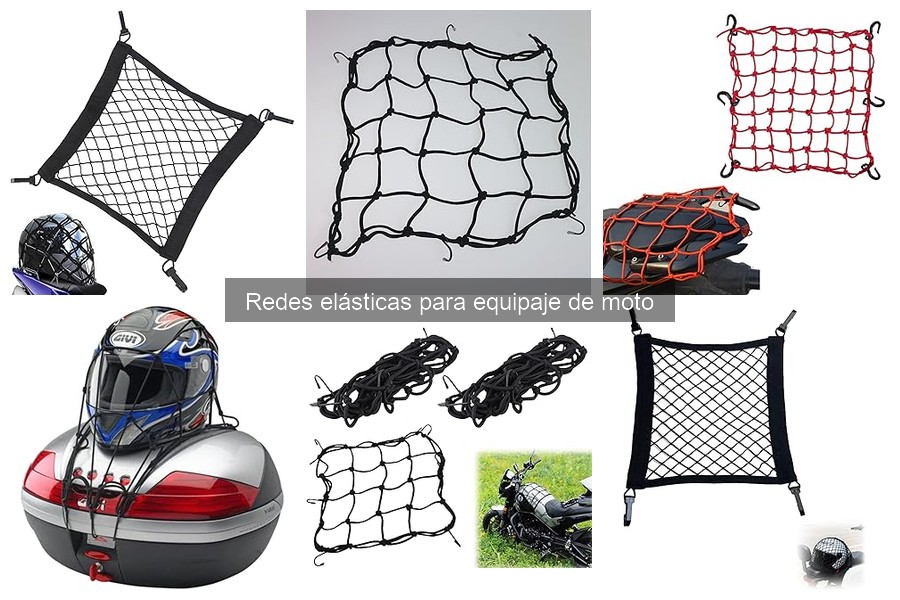 Tipos de redes elásticas para equipaje de moto: guía completa