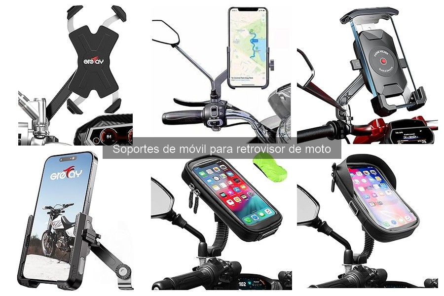 Tipos de Soportes de Móvil para Retrovisor de Moto