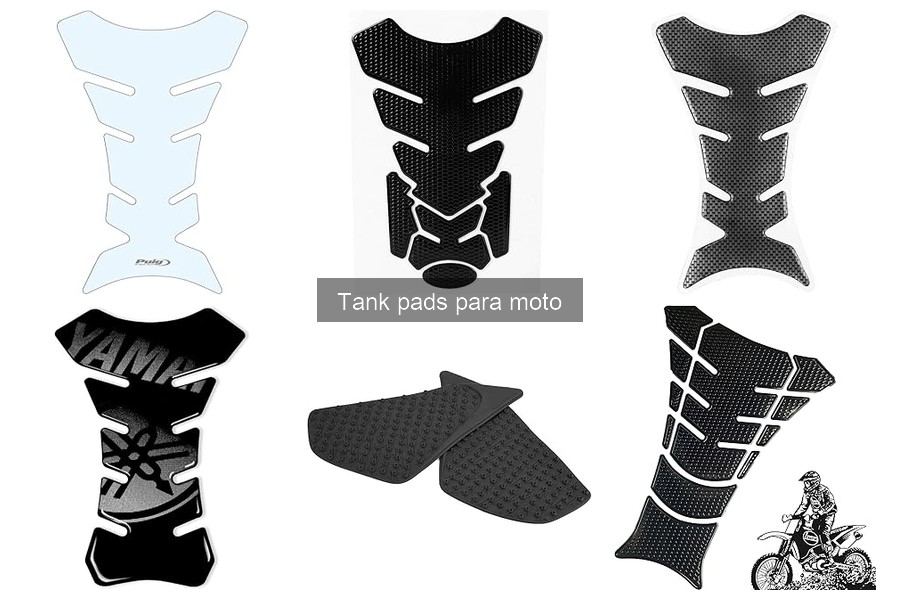 Tipos de tank pads para moto: materiales y características