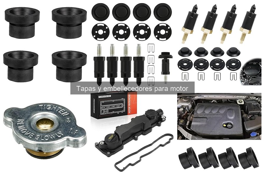 Tipos de tapas y embellecedores para motor: guía completa
